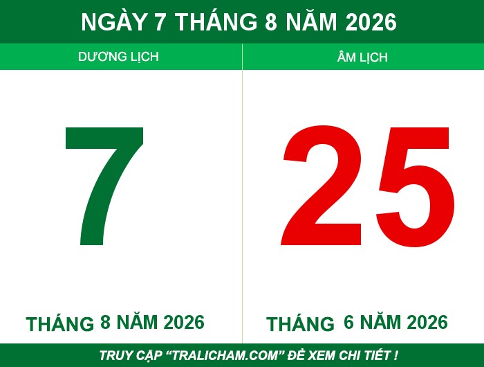 Ngày 7 tháng 8 năm 2026