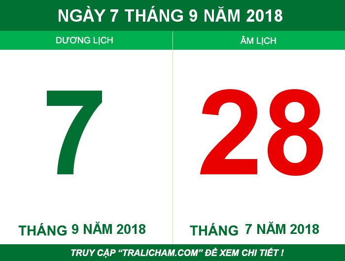 Ngày 7 tháng 9 năm 2018