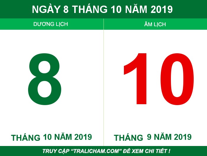 Ngày 8 tháng 10 năm 2019