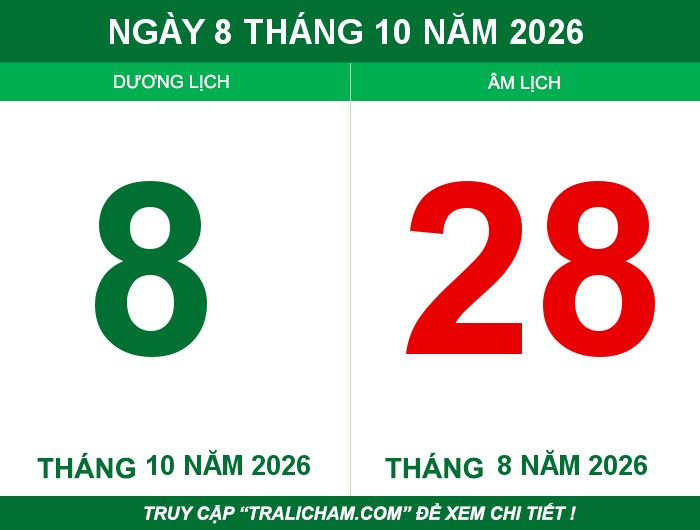 Ngày 8 tháng 10 năm 2026