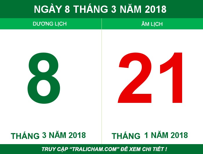 Ngày 8 tháng 3 năm 2018