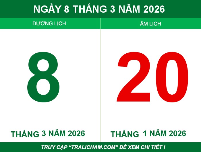 Ngày 8 tháng 3 năm 2026