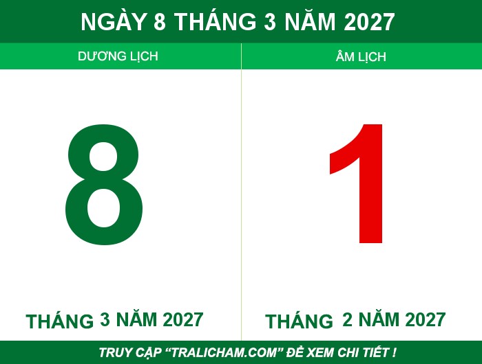 Ngày 8 tháng 3 năm 2027