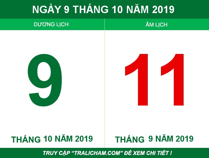 Ngày 9 tháng 10 năm 2019