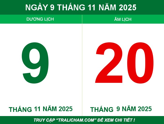 Ngày 9 tháng 11 năm 2025