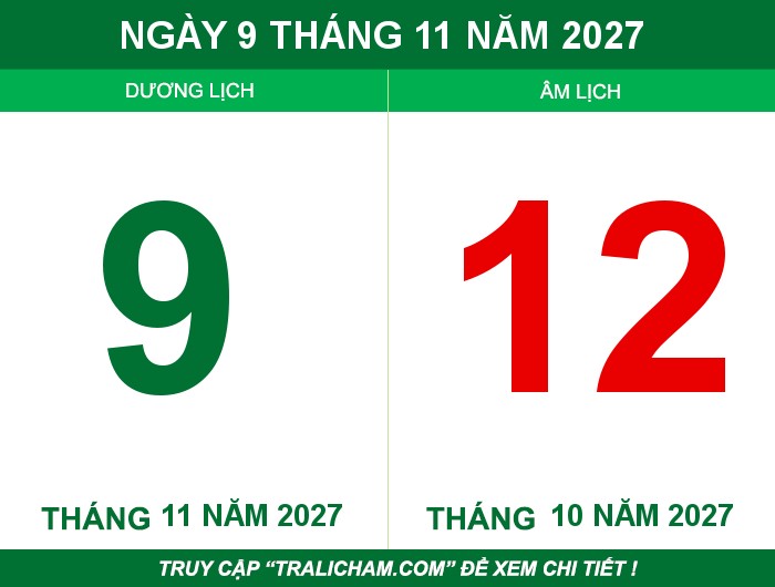 Ngày 9 tháng 11 năm 2027