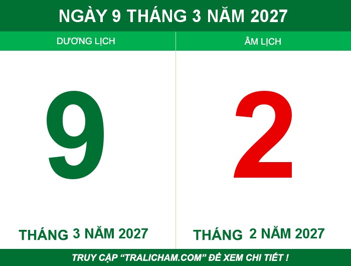 Ngày 9 tháng 3 năm 2027