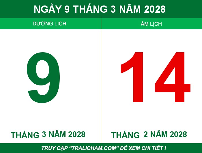Ngày 9 tháng 3 năm 2028